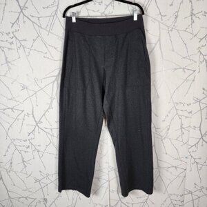 Lululemon Charcoal Gray Luon High Rise Wide Leg Athletic Pants